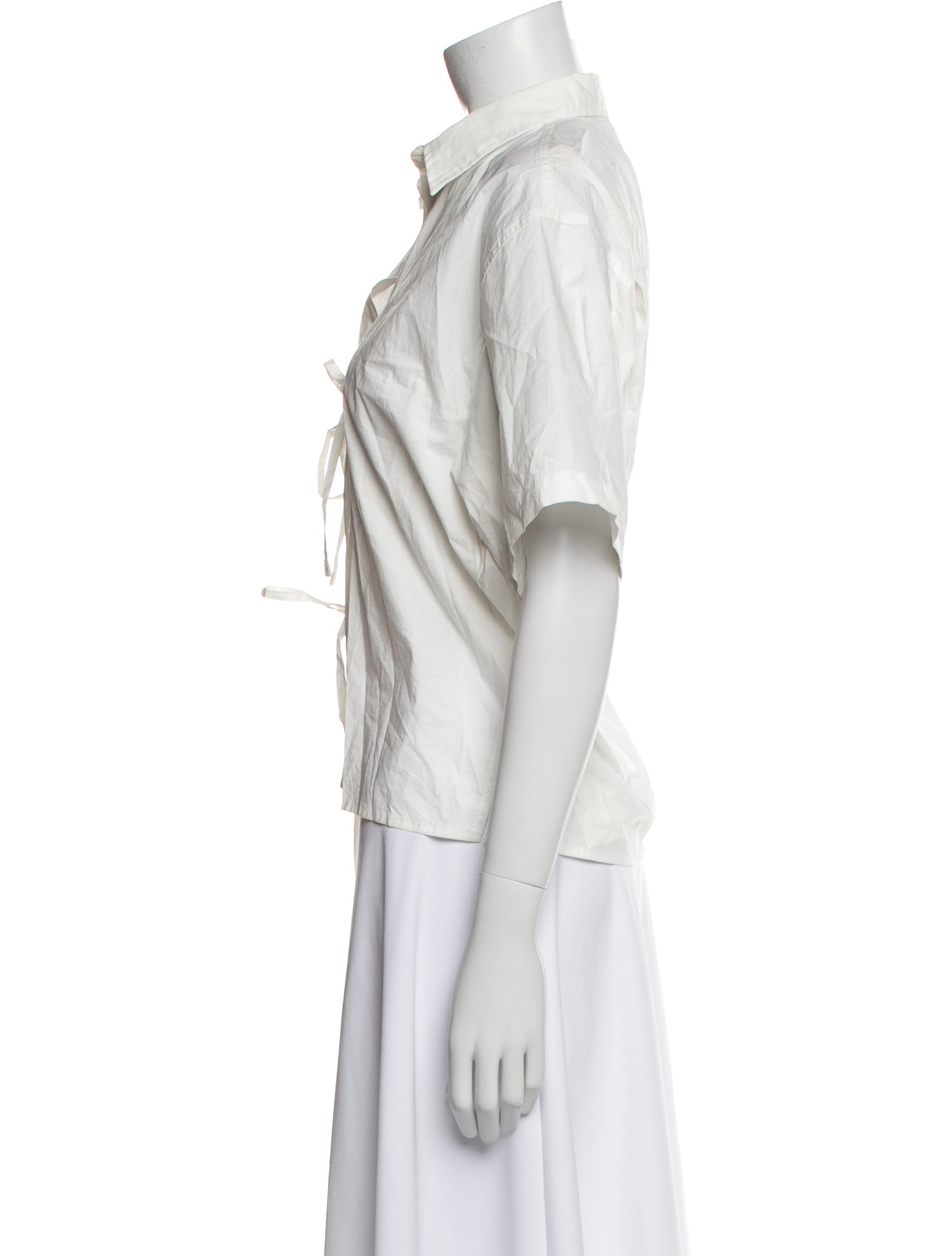 Deiji Studios Short Sleeve Button-Up Top