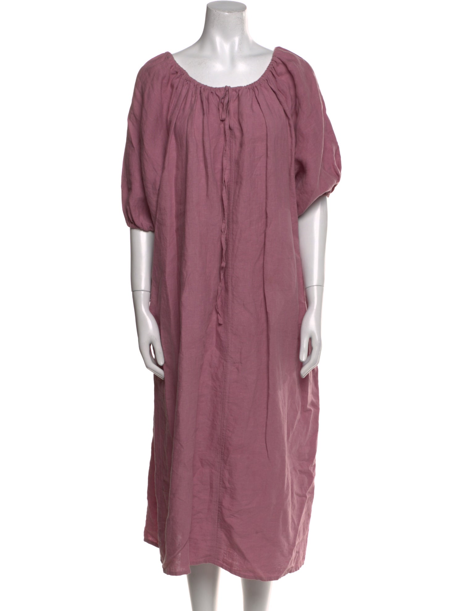 Deiji Studios Linen Midi Length Dress