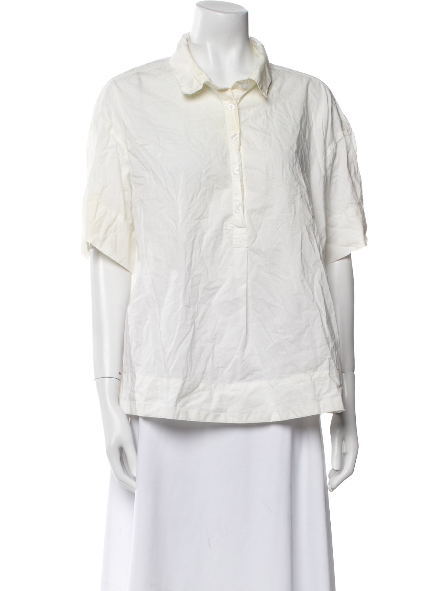 Deiji Studios Short Sleeve Button-Up Top