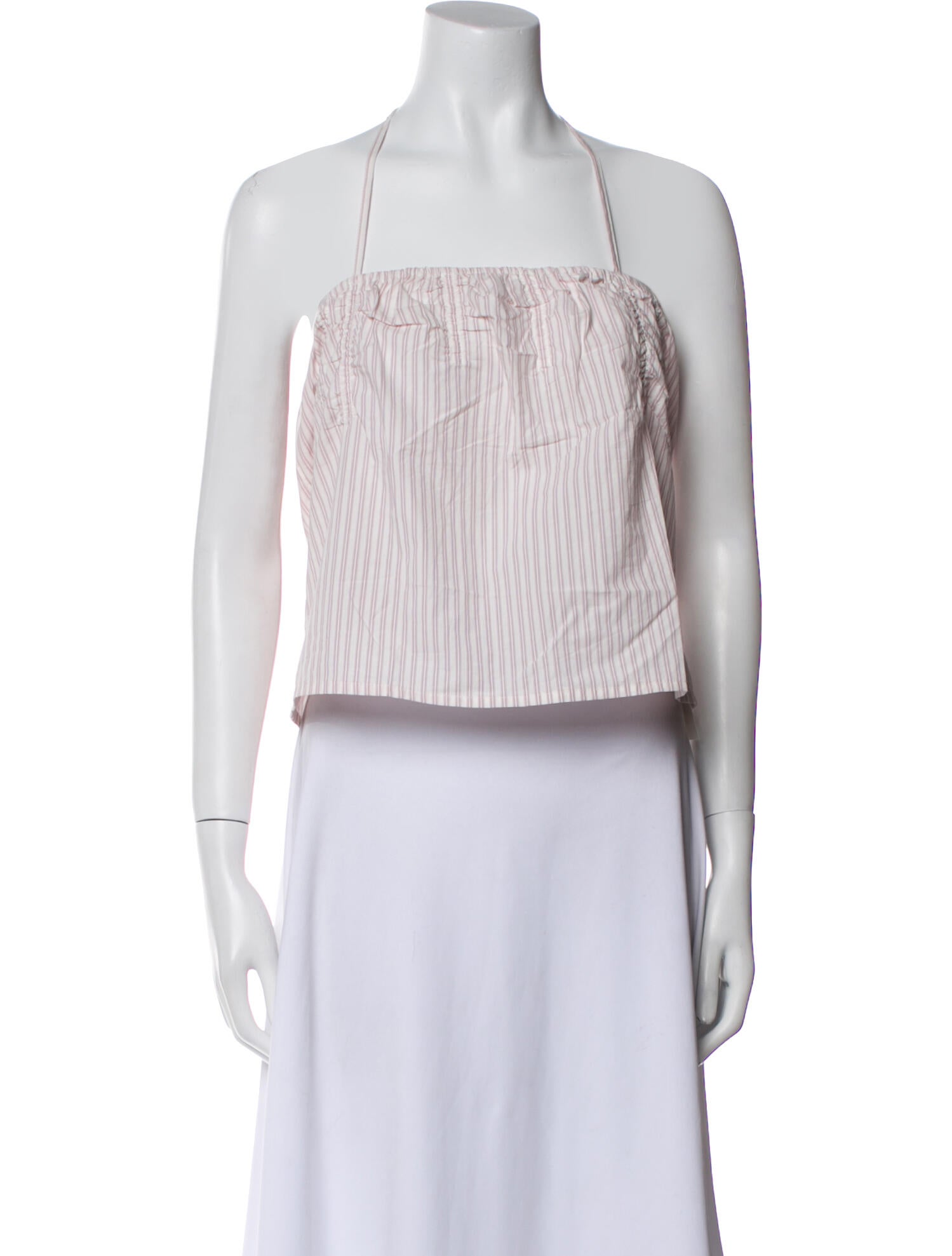 Deiji Studios Striped Square Neckline Crop Top w/ Tags