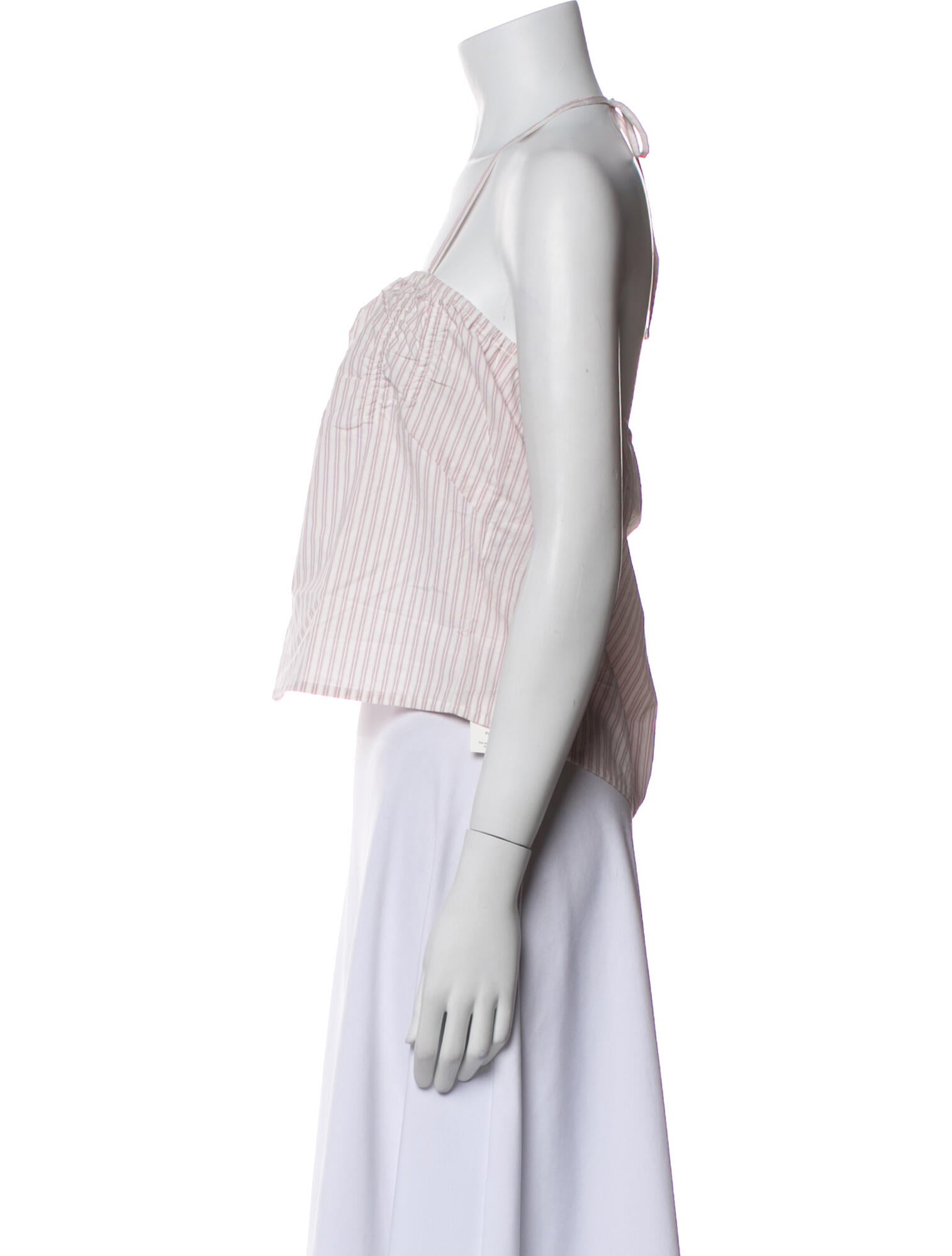 Deiji Studios Striped Square Neckline Crop Top w/ Tags