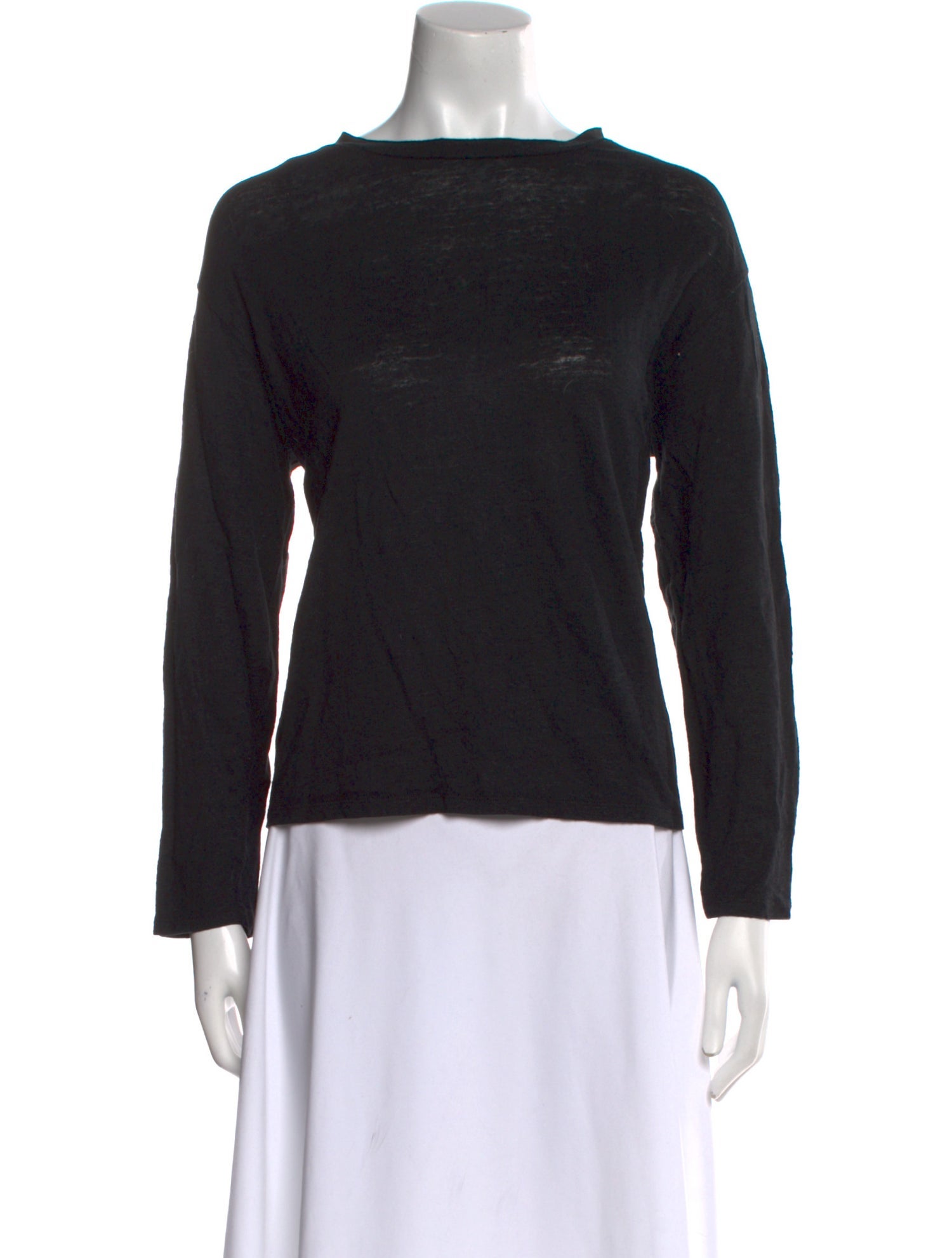 Deiji Studios Linen Bateau Neckline Top