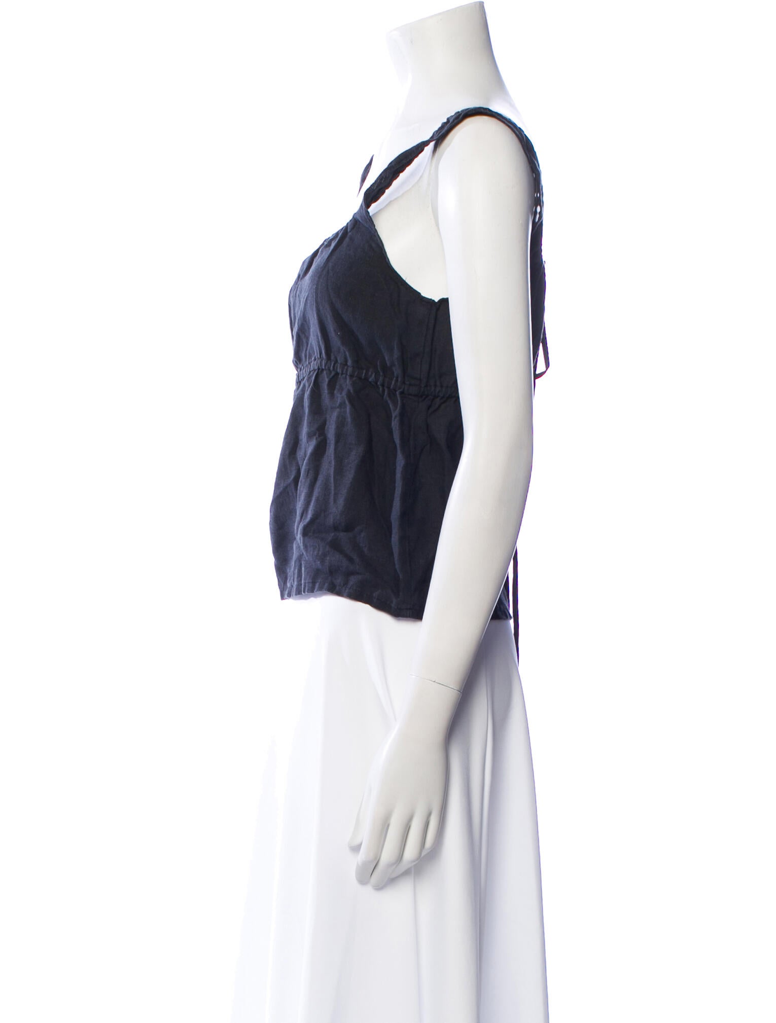 Deiji Studios Square Neckline Sleeveless Crop Top