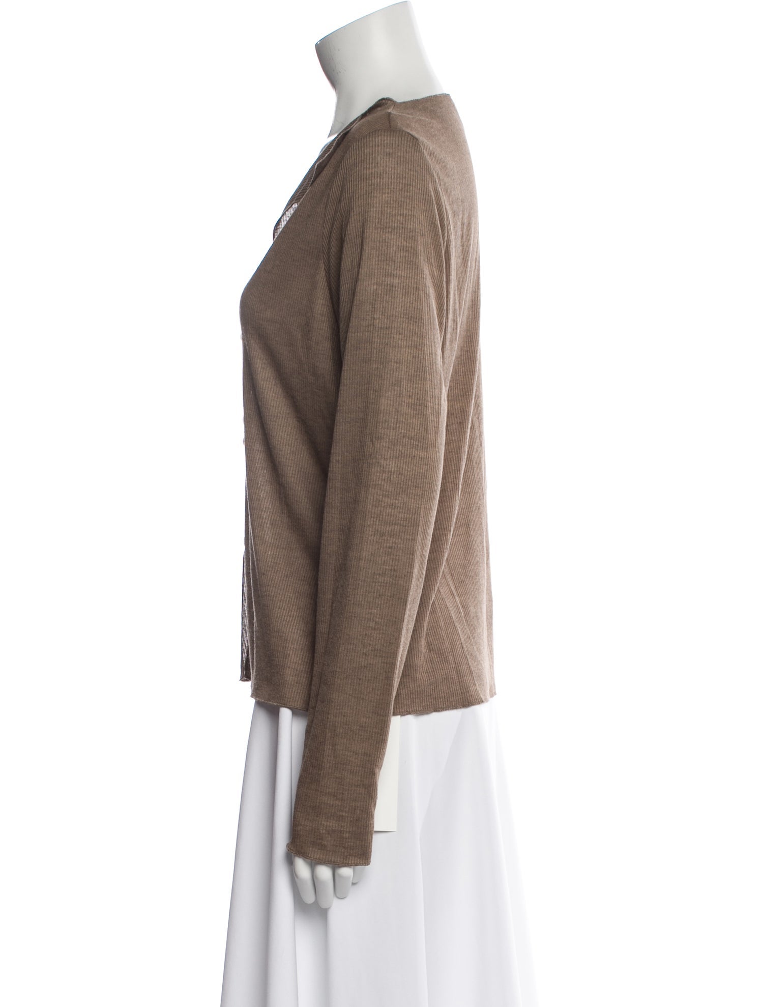 Deiji Studios V-Neck Long Sleeve Blouse