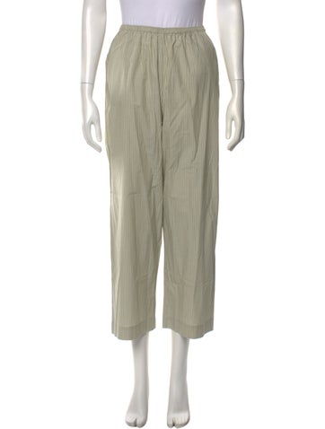 Pre-owned Deiji Studios Striped Wide Leg Pants W/ Tags In Green