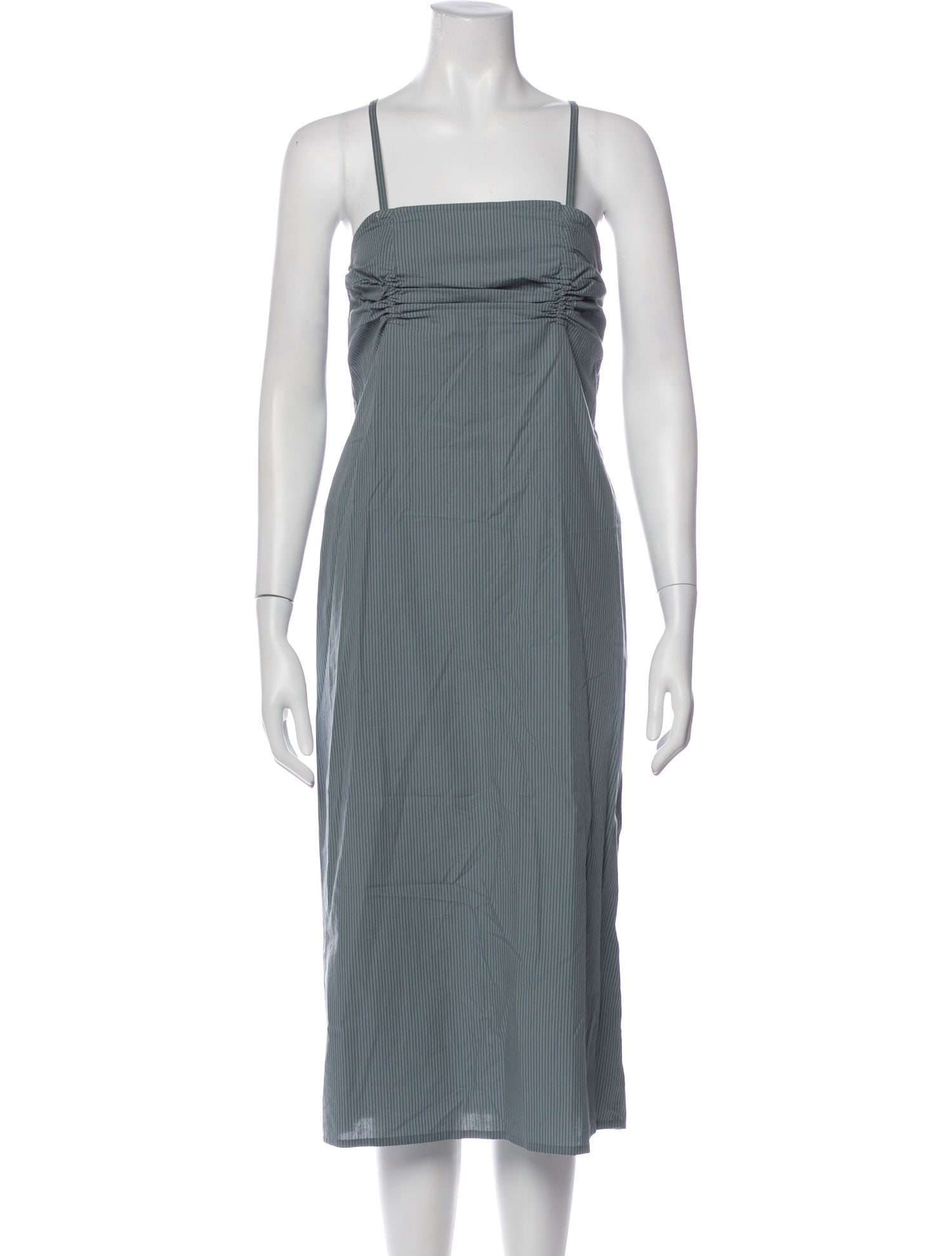 Deiji Studios Square Neckline Midi Length Dress