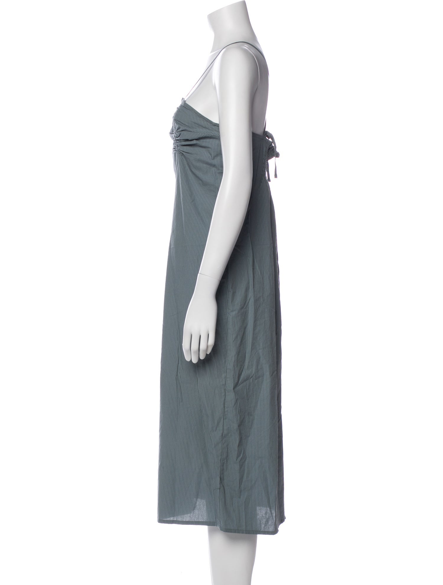 Deiji Studios Square Neckline Midi Length Dress