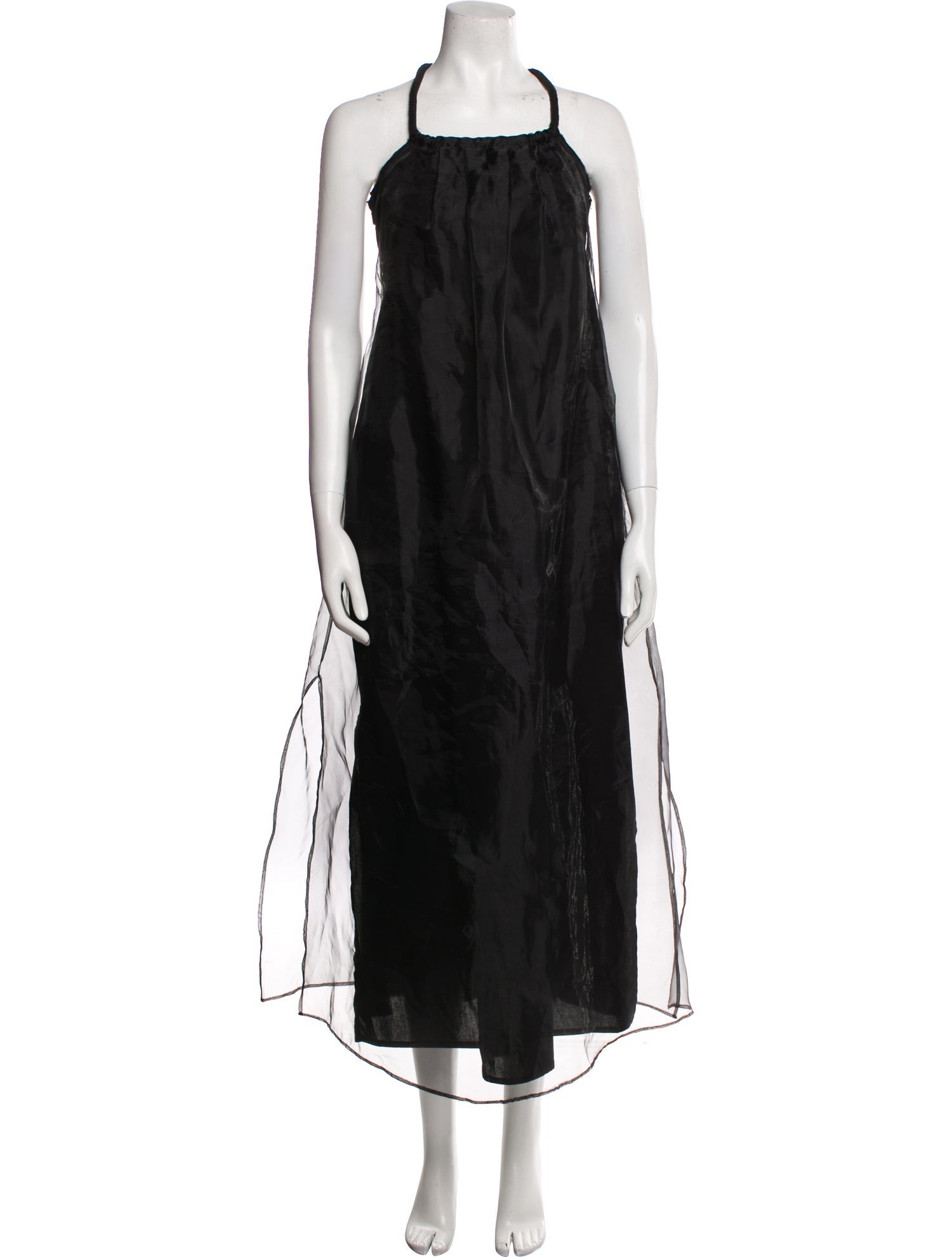 Delfina Balda Square Neckline Midi Length Dress