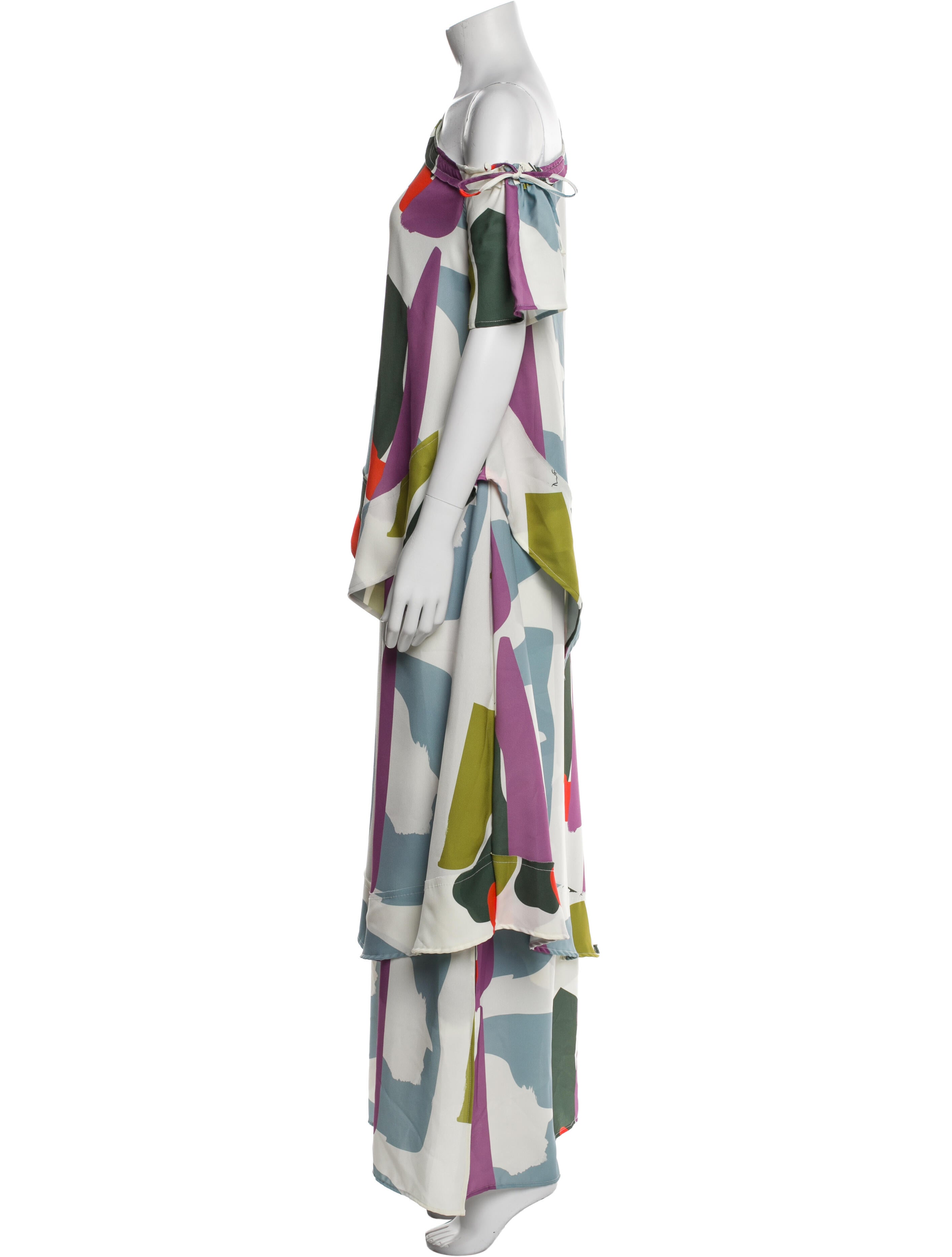 Delfina Balda Printed Long Dress w/ Tags