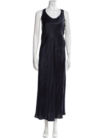 Delfina Balda Scoop Neck Long Dress