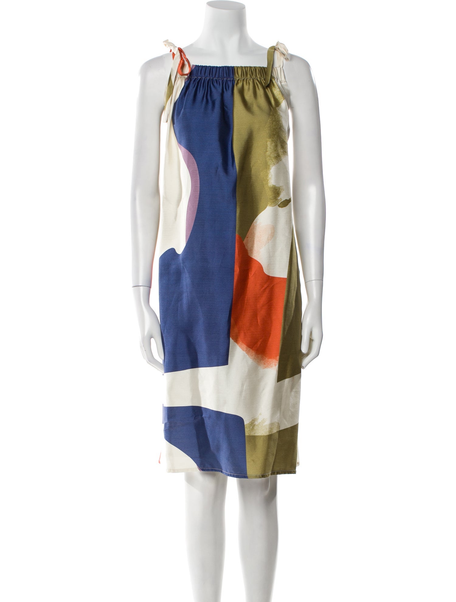 Delfina Balda Silk Midi Length Dress