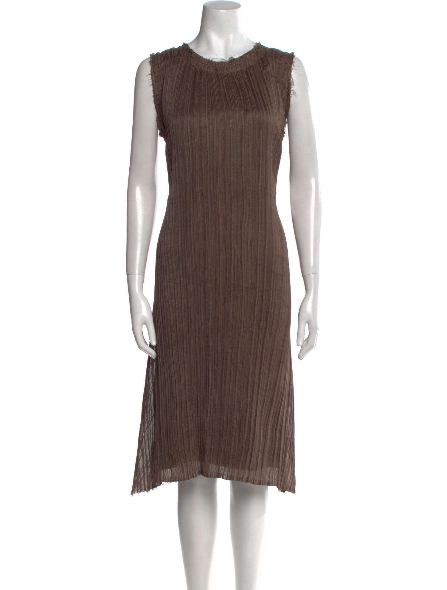 Delfina Balda Crew Neck Midi Length Dress