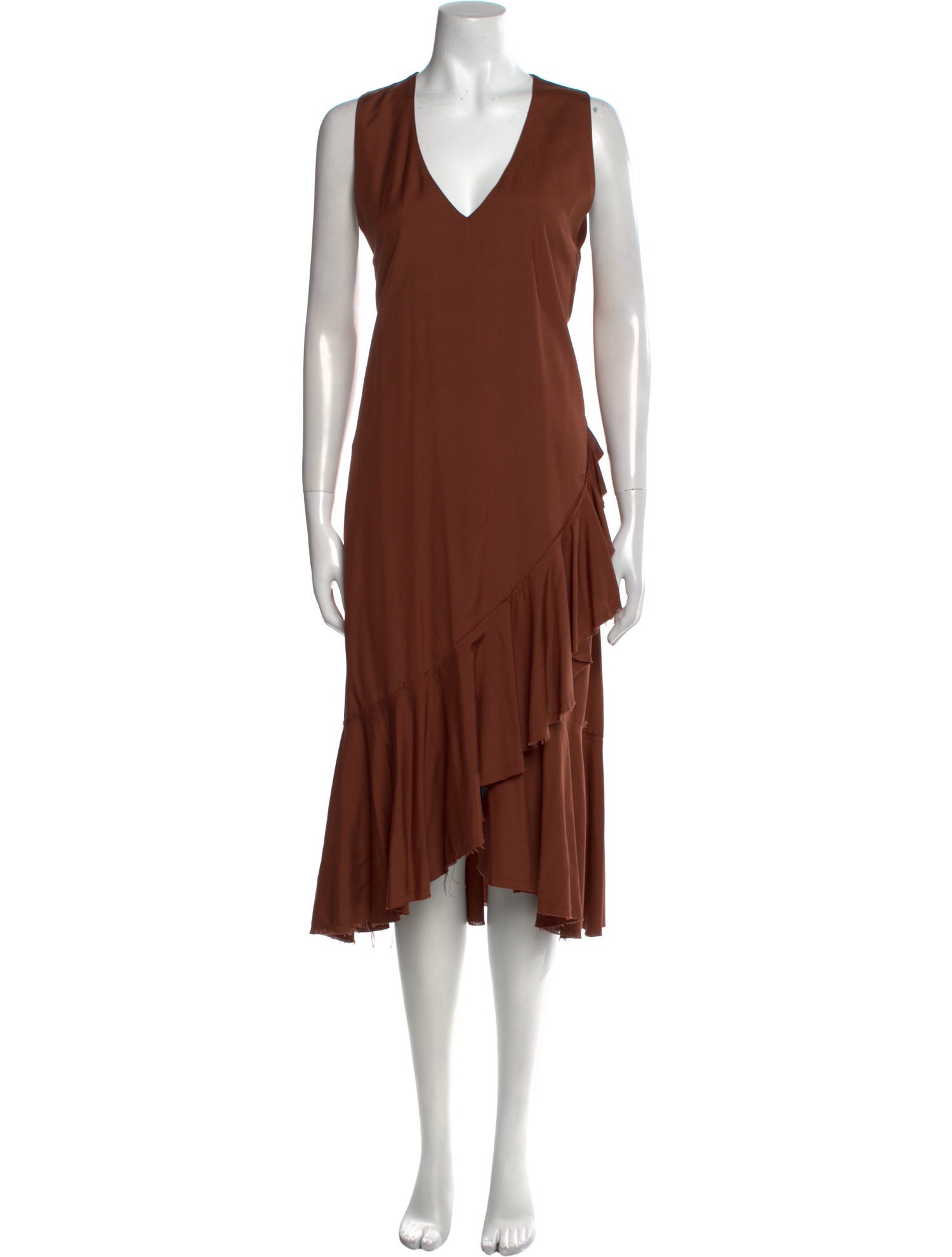 Delfina Balda Silk Midi Length Dress