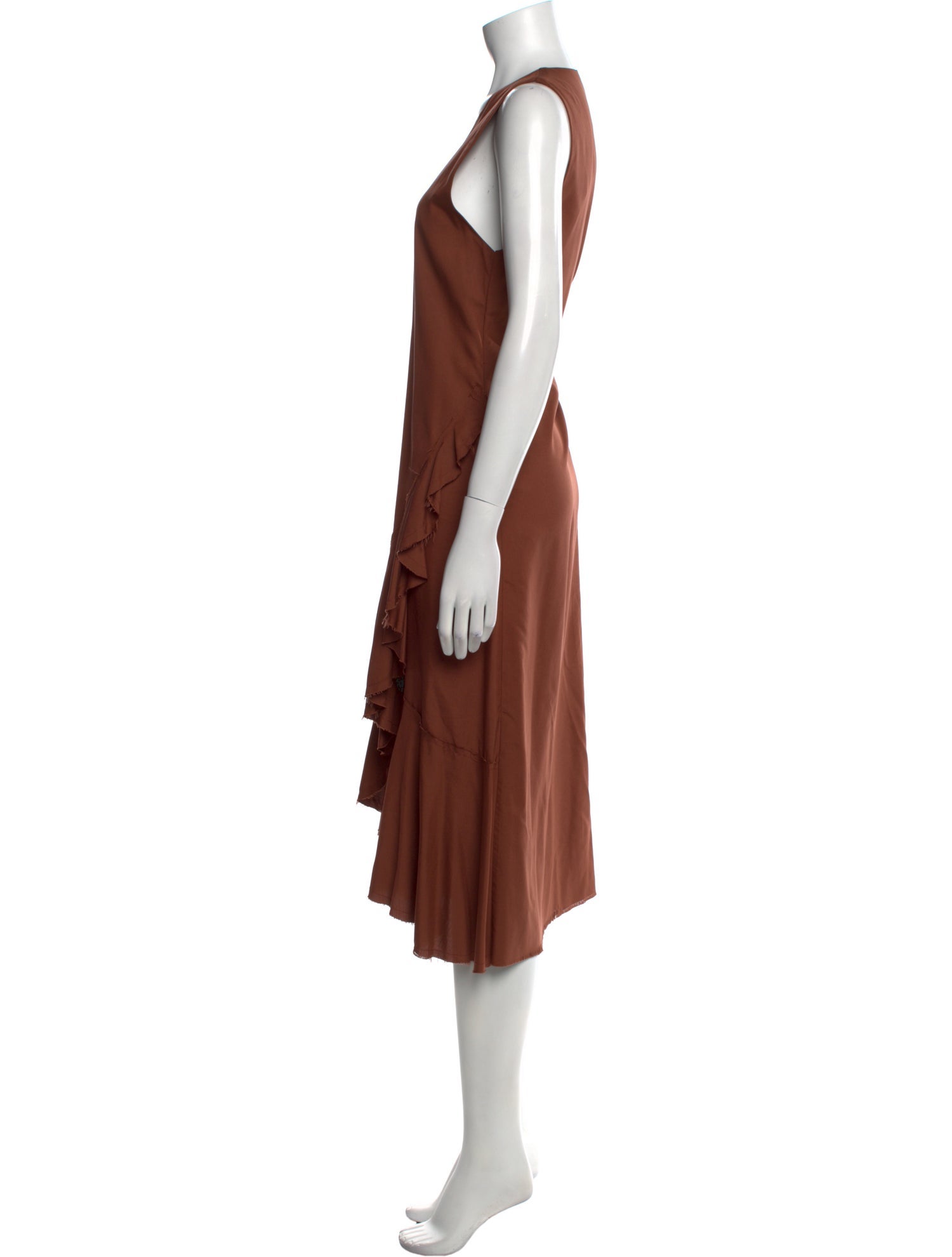 Delfina Balda Silk Midi Length Dress