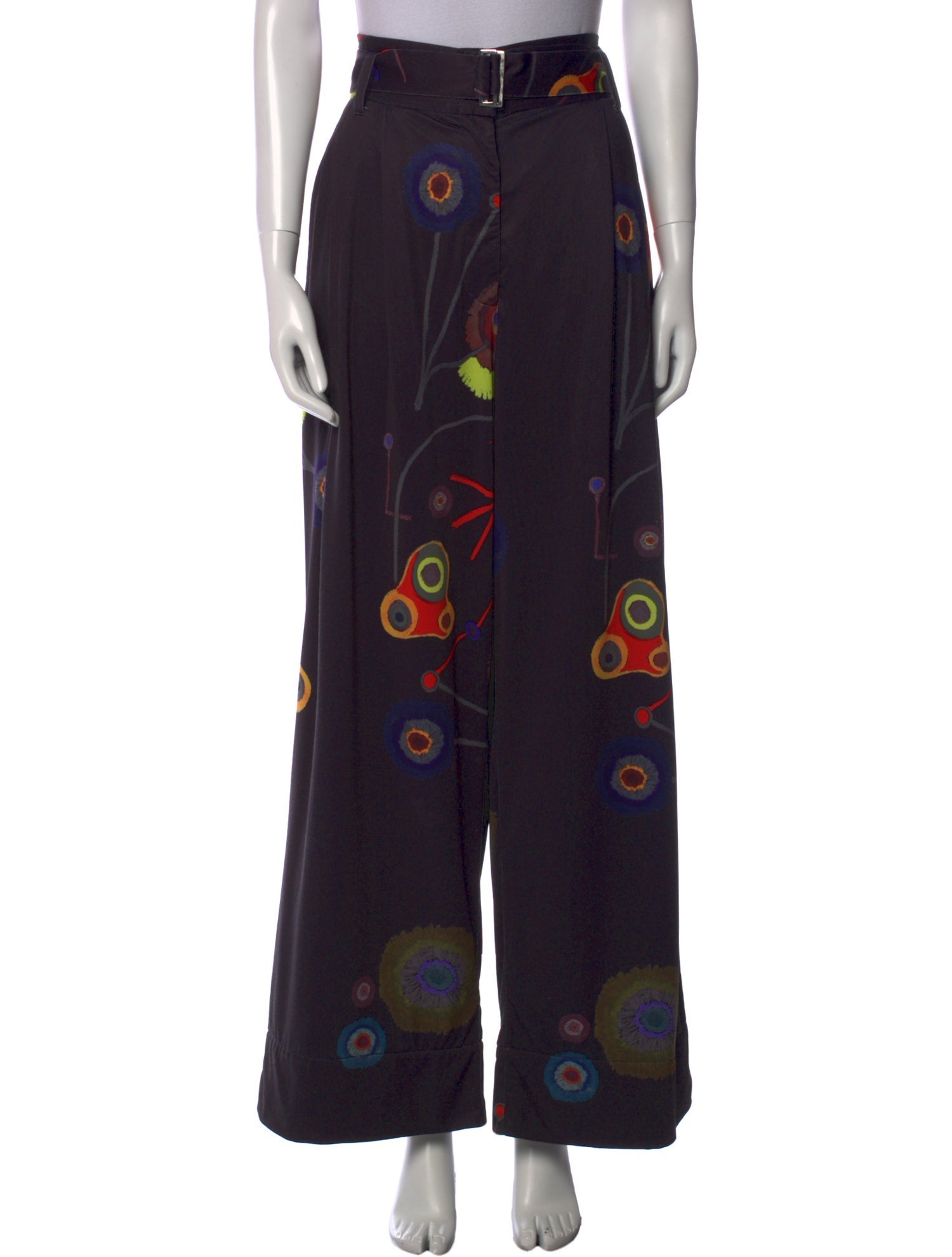 Delfina Balda Silk Wide Leg Pants