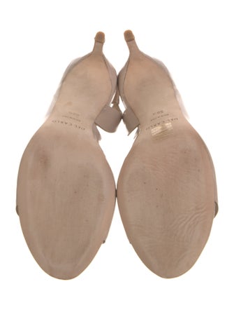 Del Carlo Patent Leather Slingback Sandals