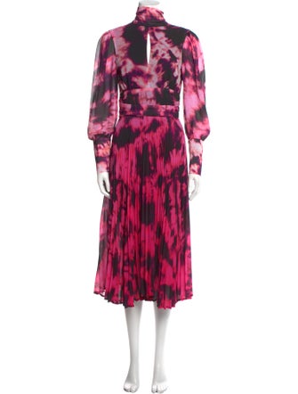 Delfi Collective Tie-Dye Print Midi Length Dress