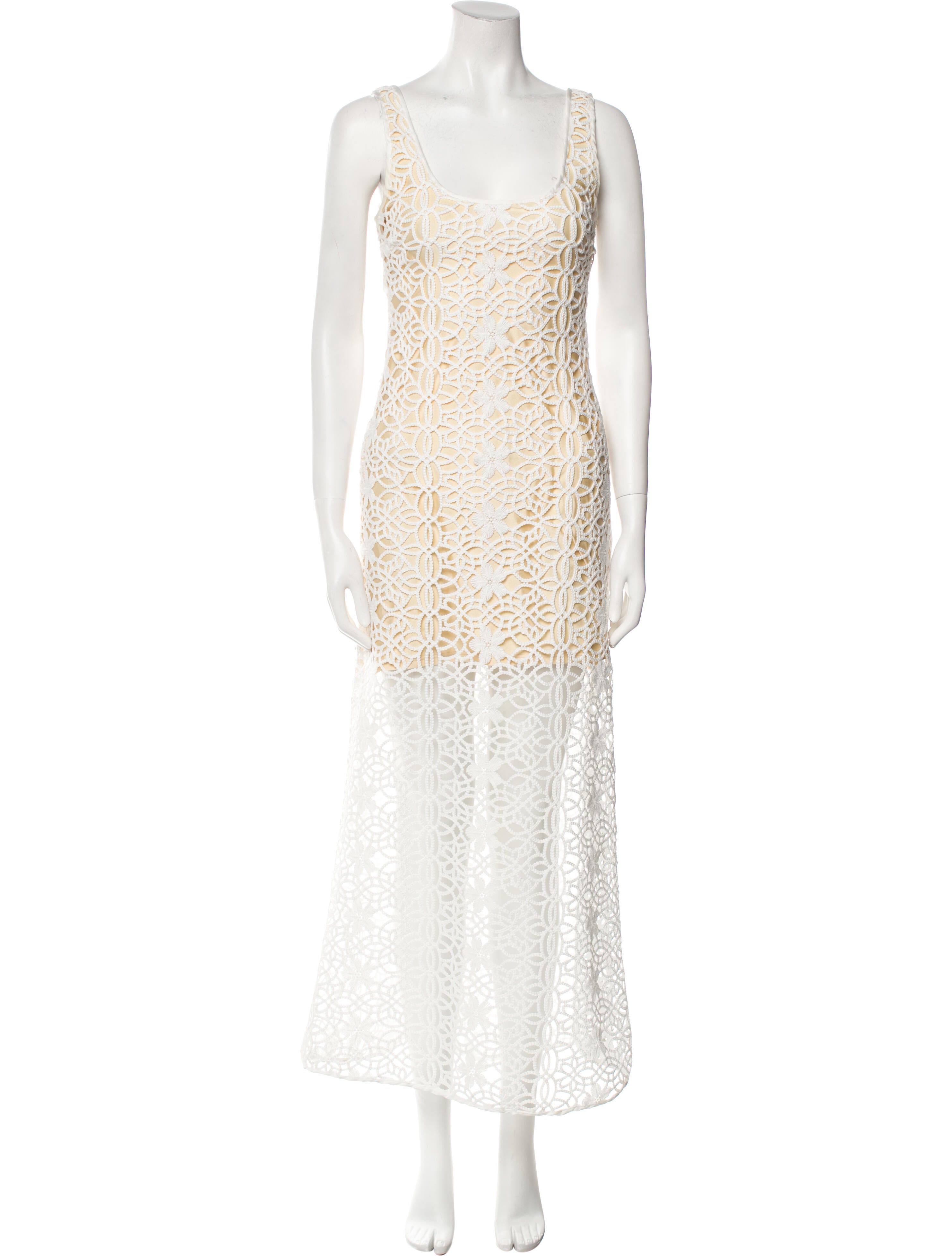 Delfi Collective Lace Pattern Long Dress