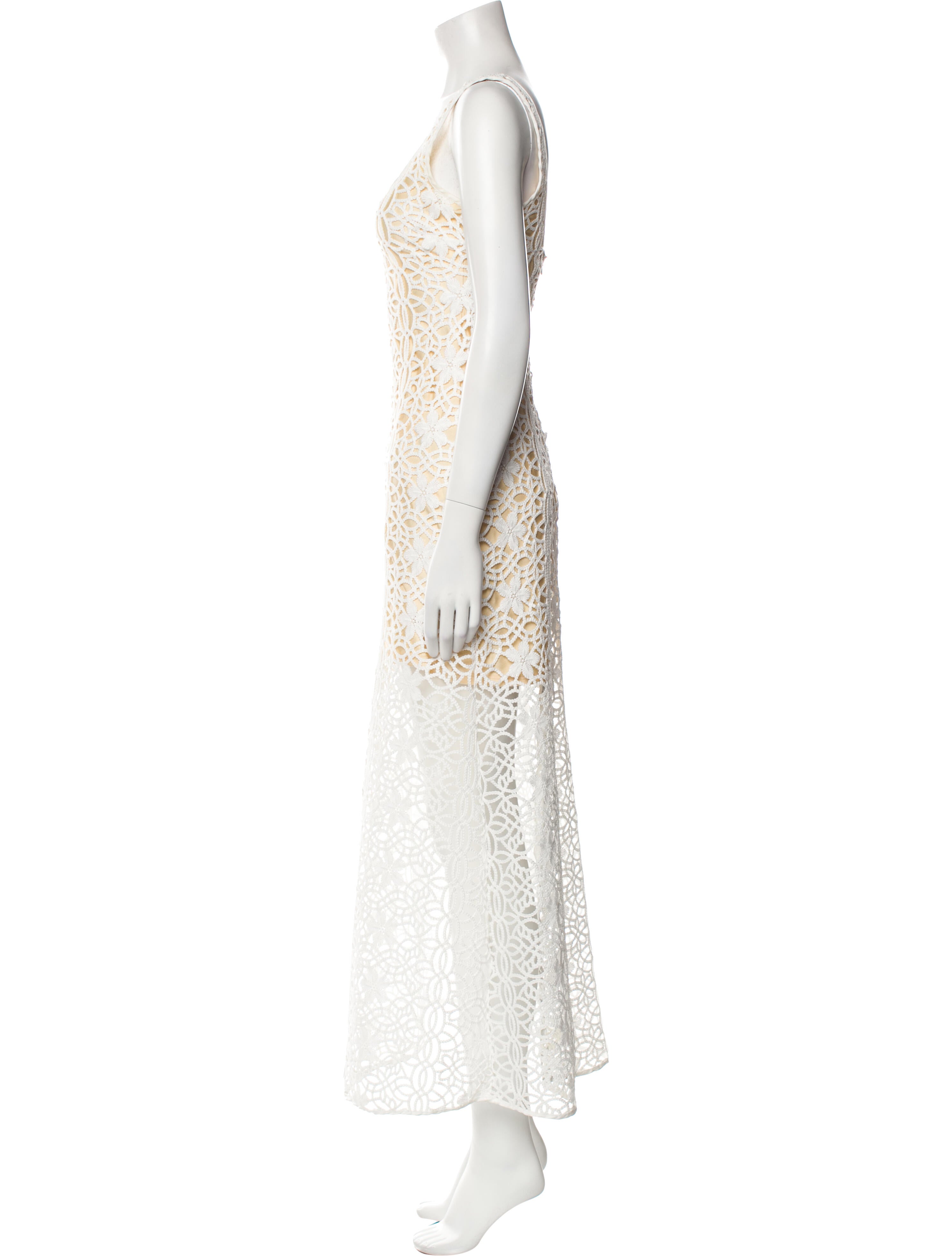 Delfi Collective Lace Pattern Long Dress