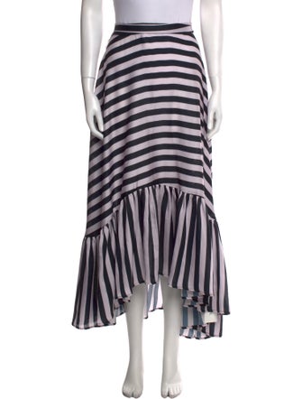 Delfi Collective Striped Midi Length Skirt