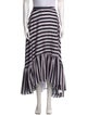 Delfi Collective Striped Midi Length Skirt
