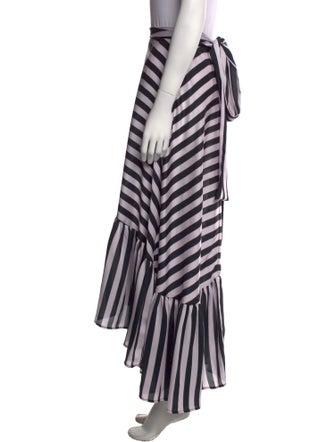 Delfi Collective Striped Midi Length Skirt