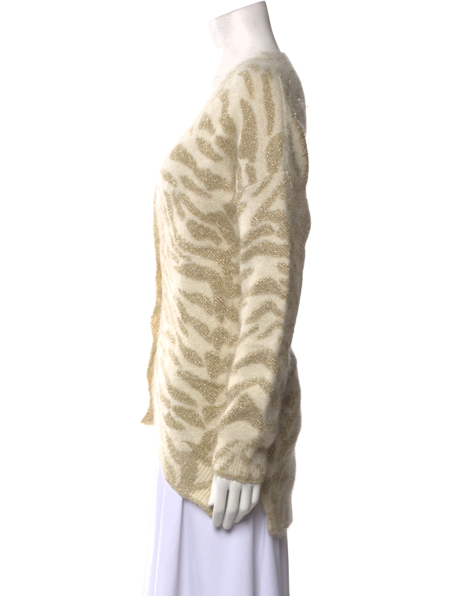 Delfi Collective Mohair Animal Print Sweater w/ Tags