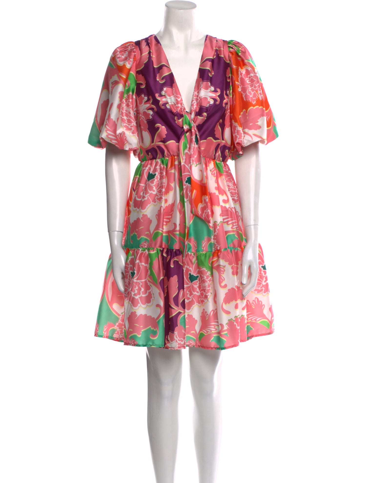 Delfi Collective Floral Print Mini Dress