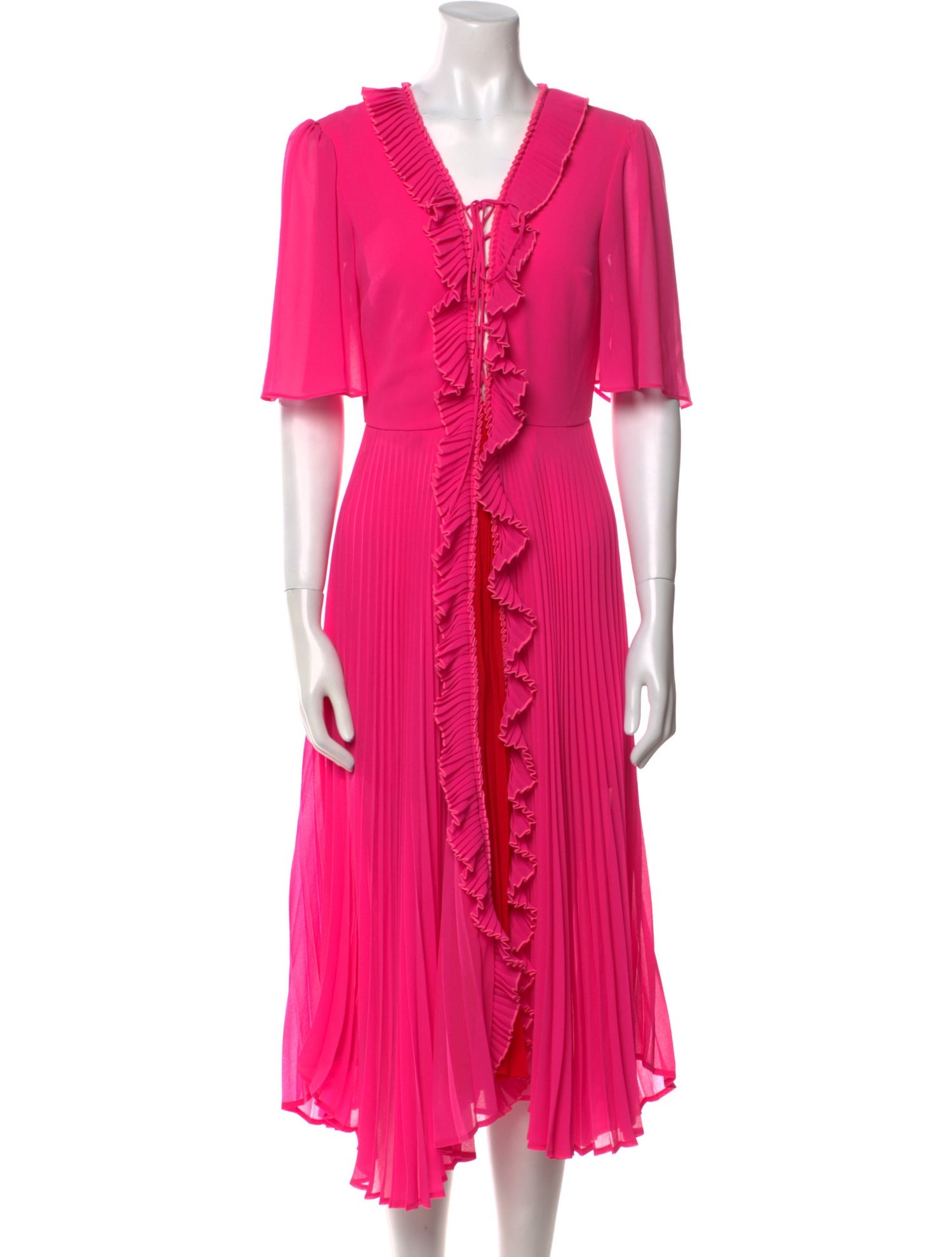 Delfi Collective V-Neck Midi Length Dress