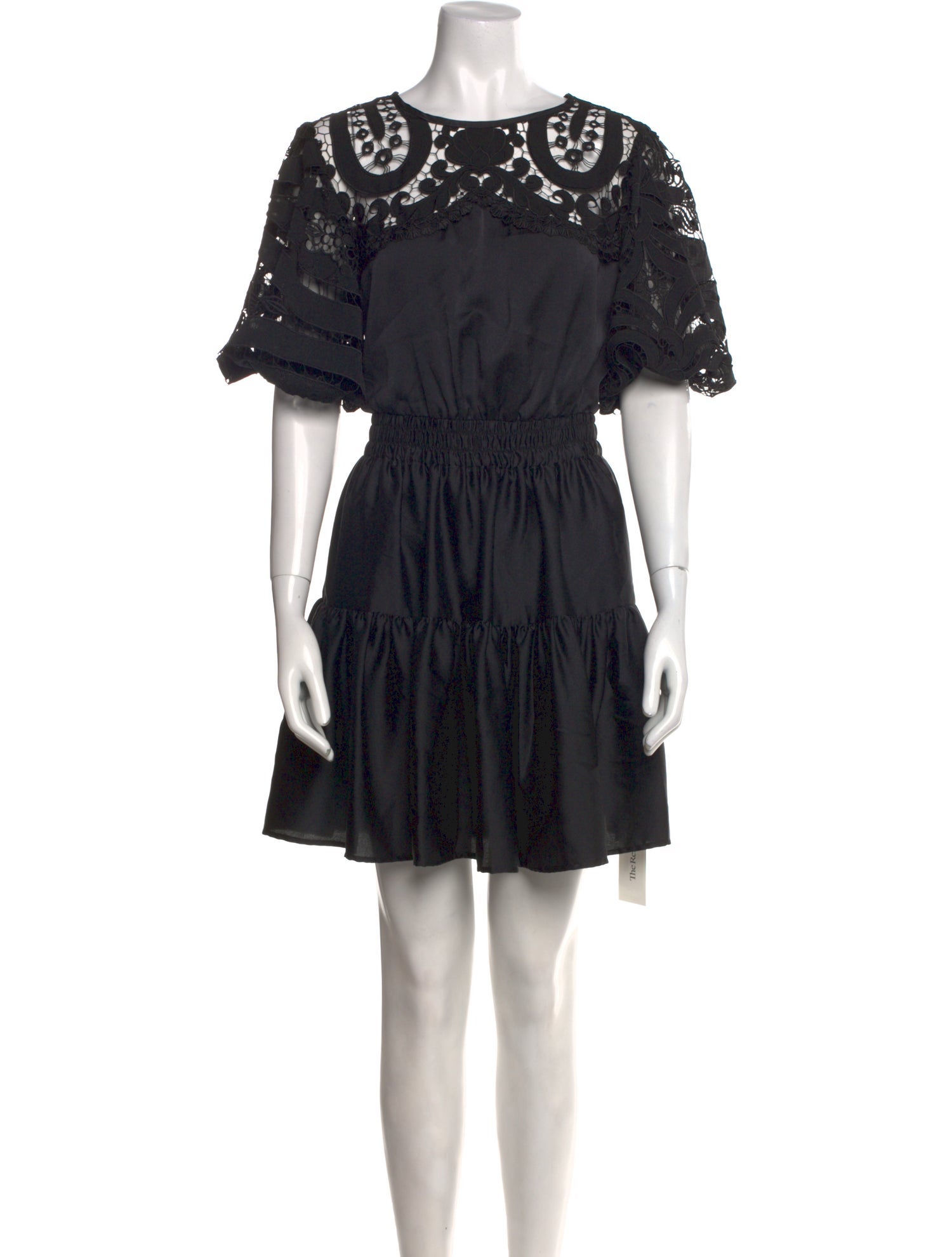 Delfi Collective Lace Pattern Mini Dress