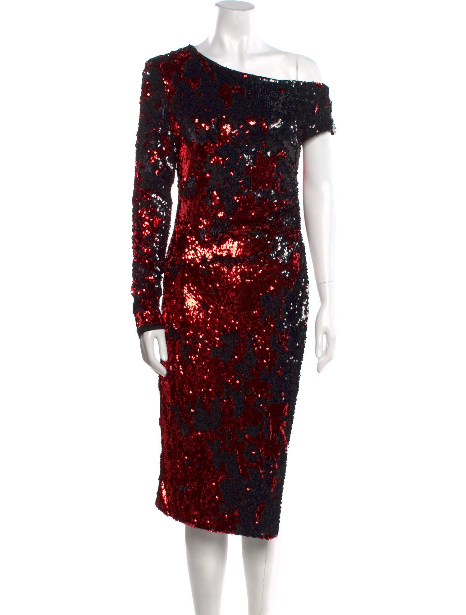 Delfi Collective One-Shoulder Knee-Length Dress w/ Tags