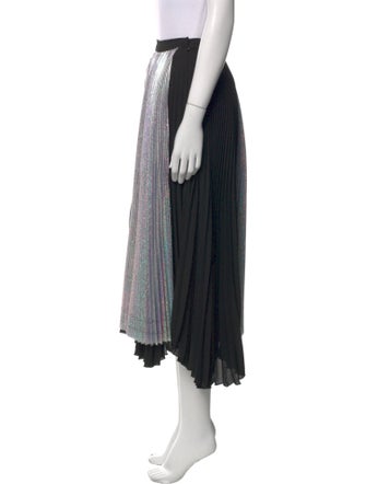 Delfi Collective Colorblock Pattern Midi Length Skirt