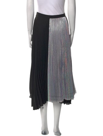 Delfi Collective Colorblock Pattern Midi Length Skirt