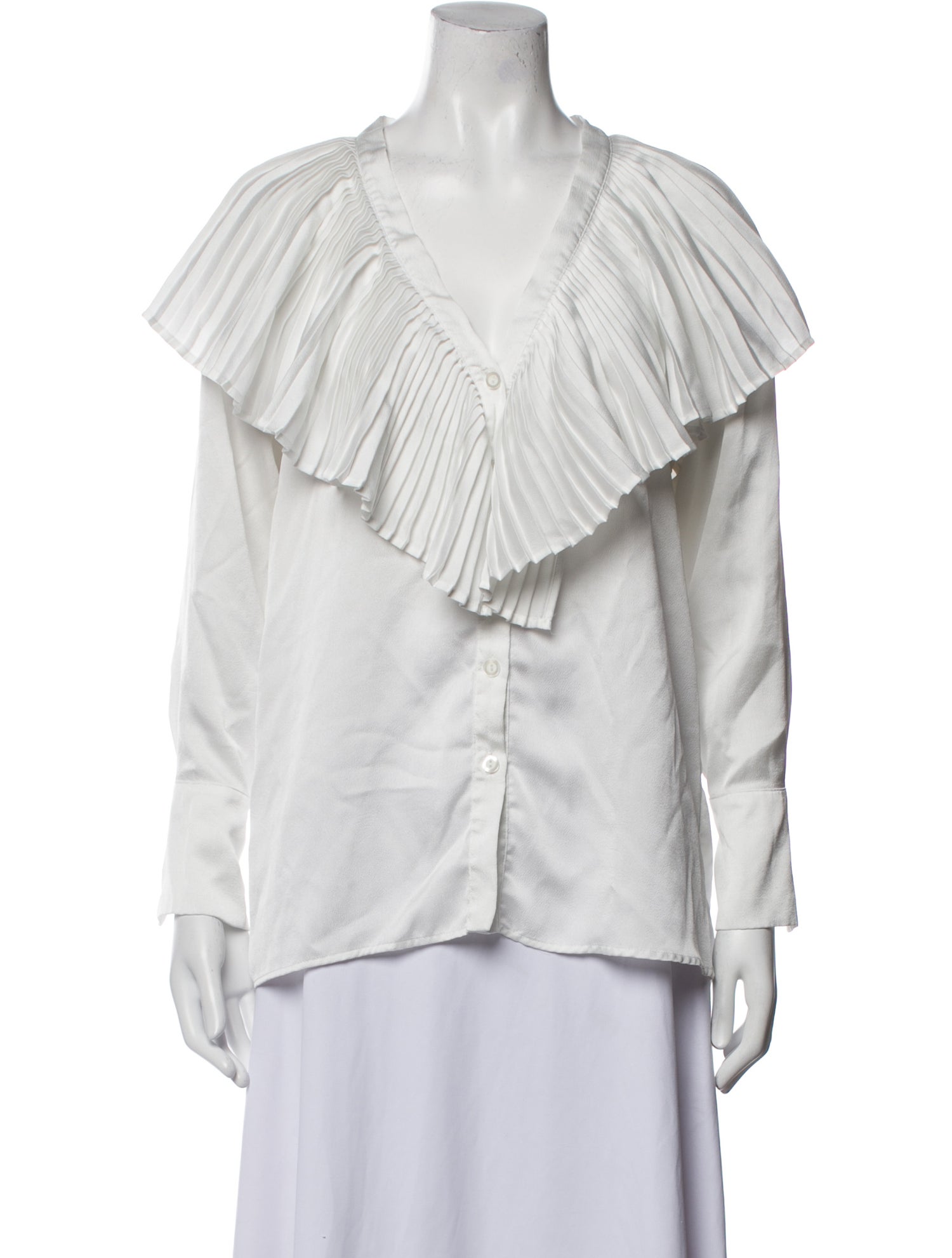 Delfi Collective V-Neck Long Sleeve Blouse