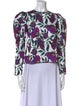 Delfi Collective Floral Print Crew Neck Blouse