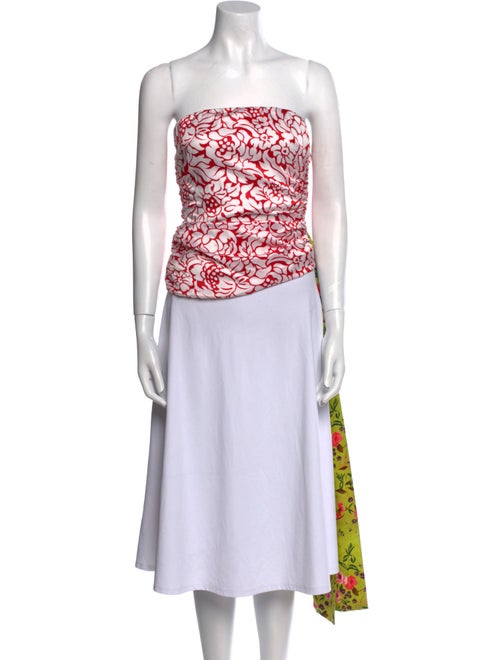 Delfi Collective Silk Floral Print Crop Top