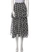 Delfi Collective Plaid Print Knee-Length Skirt