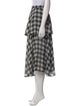 Delfi Collective Plaid Print Knee-Length Skirt