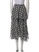 Delfi Collective Plaid Print Knee-Length Skirt