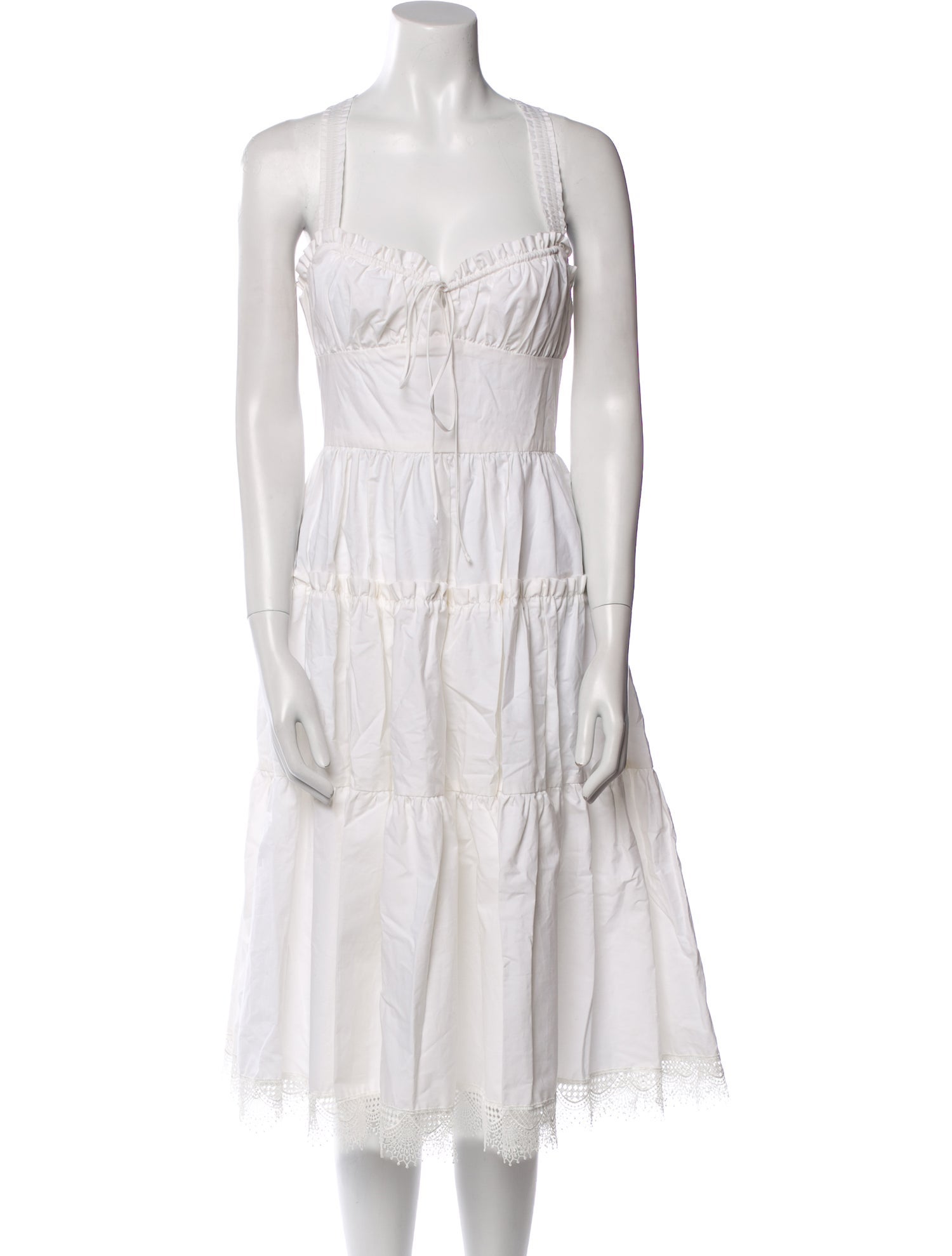 Delfi Collective Square Neckline Midi Length Dress