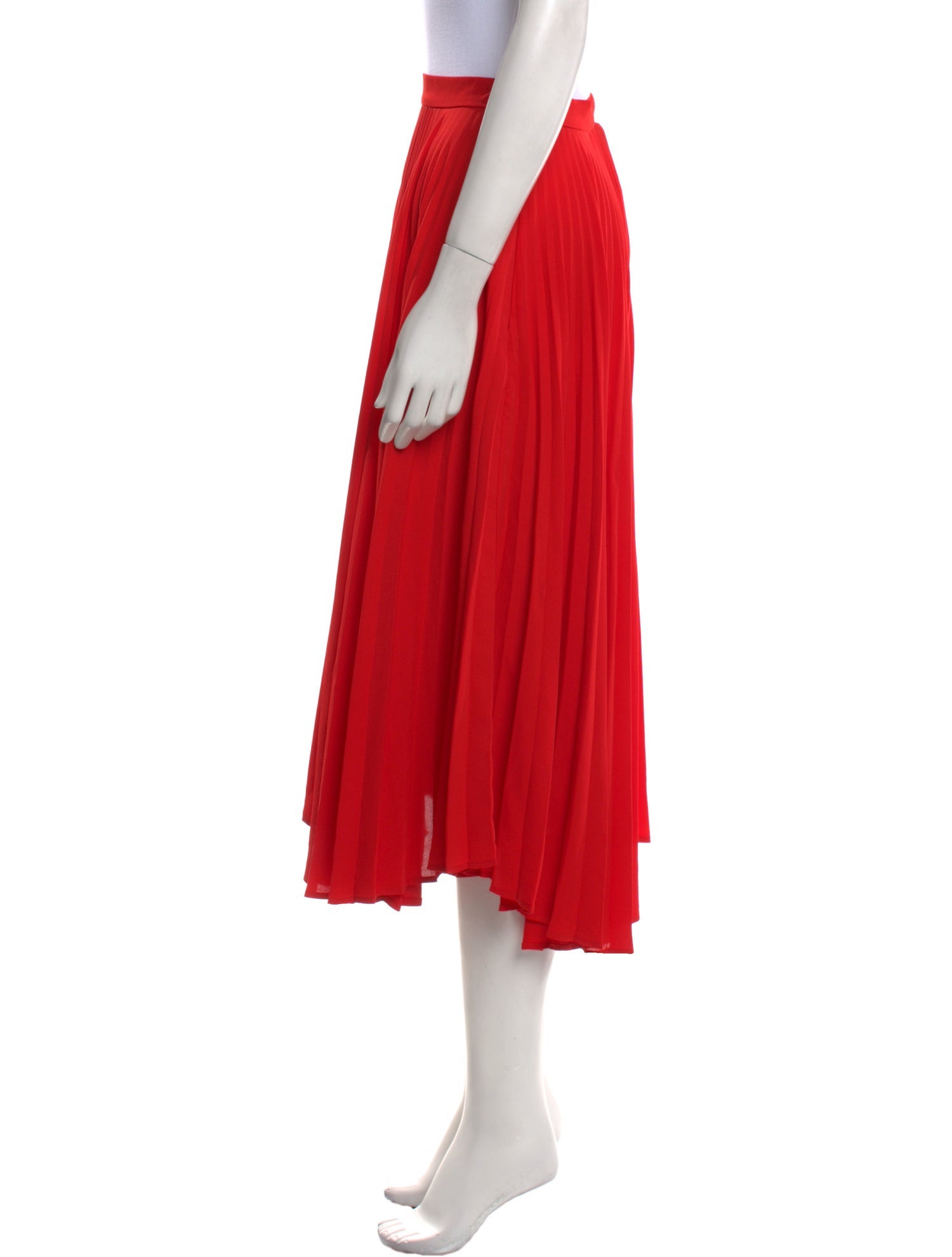 Delfi Collective Pleated Accents Midi Length Skirt