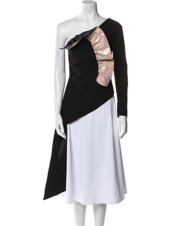 Delfi Collective One-Shoulder Long Sleeve Tunic