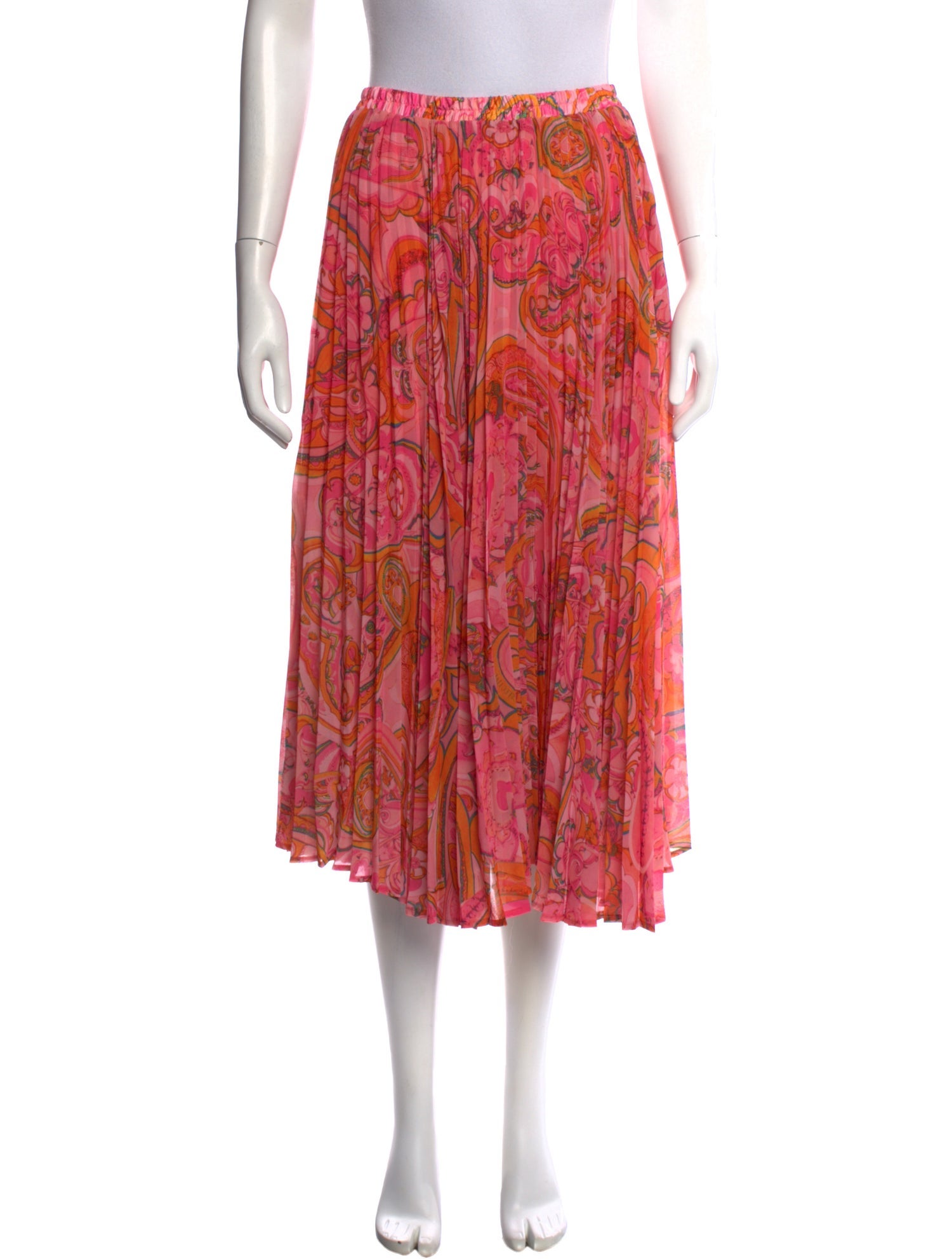 Delfi Collective Printed Midi Length Skirt