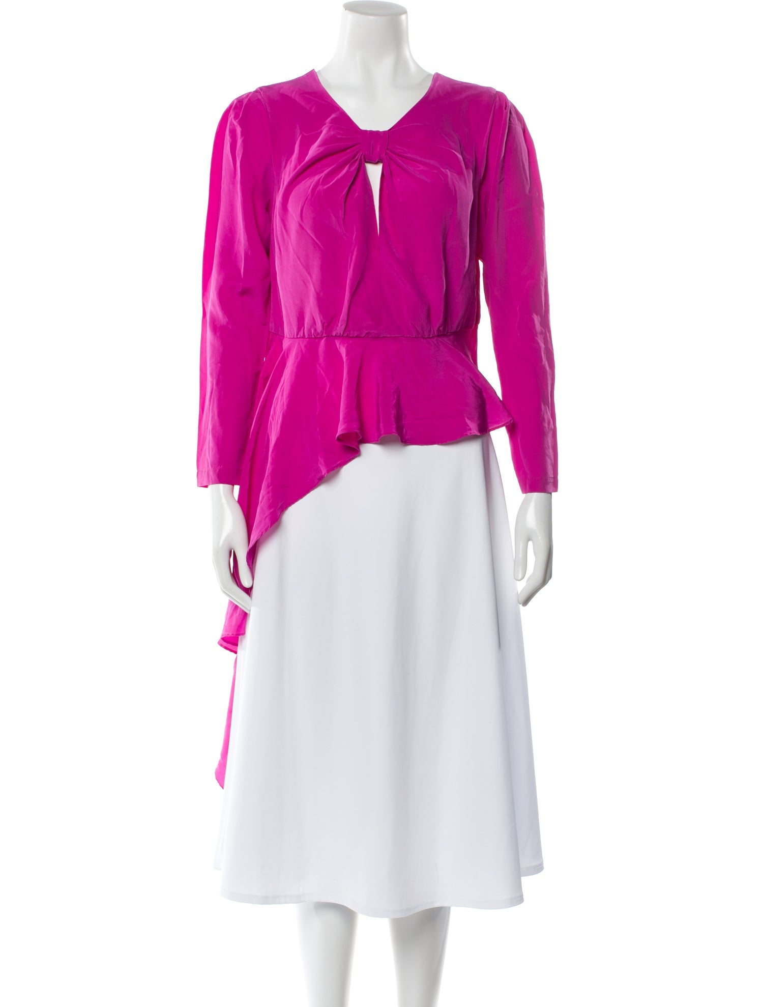 Delfi Collective V-Neck Long Sleeve Blouse