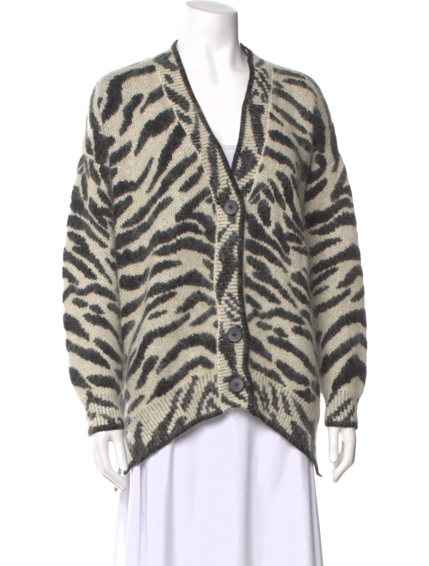 Delfi Collective Mohair Animal Print Sweater