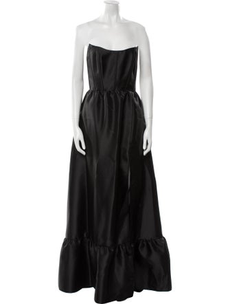 Dessy Collection Satin Long Dress