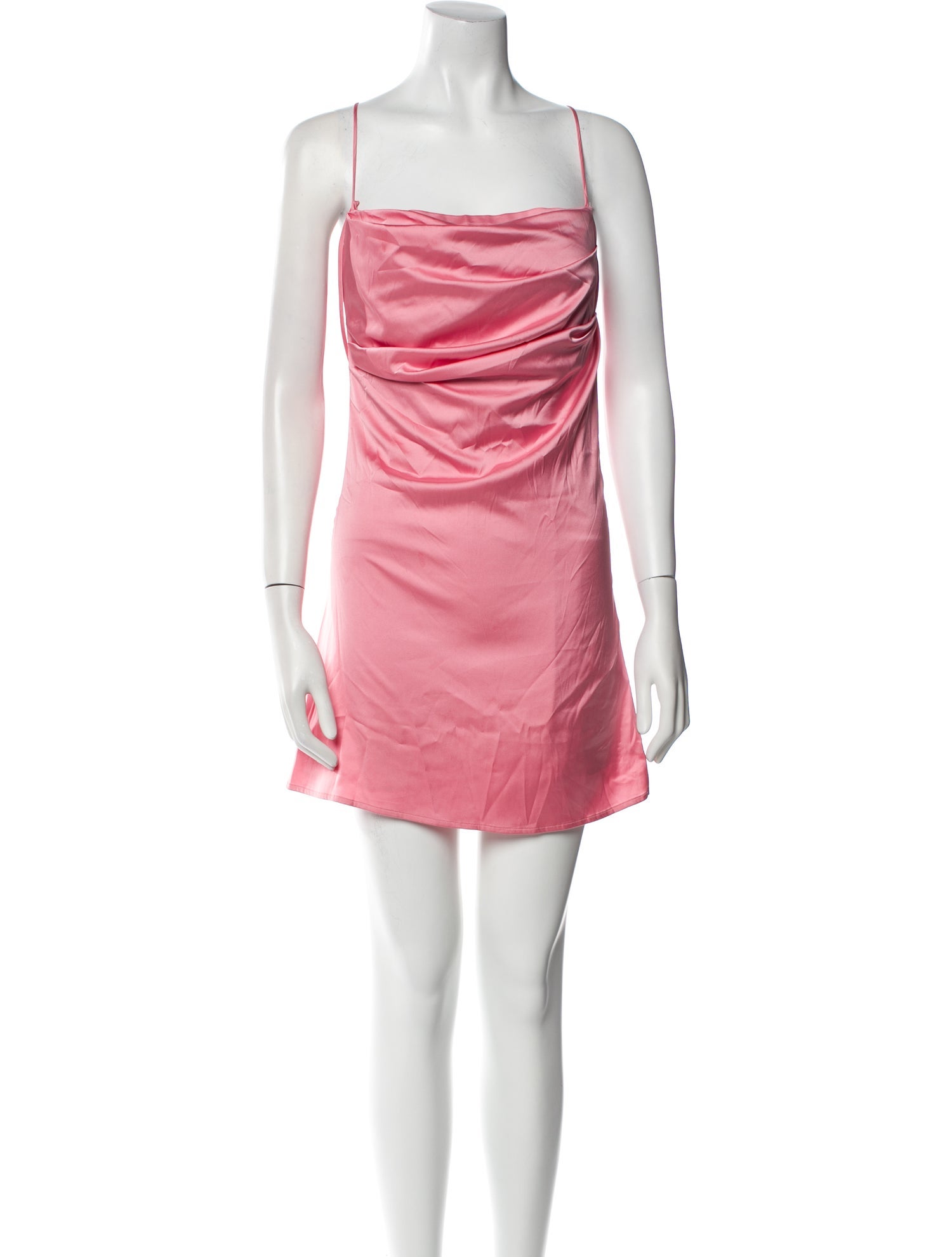 De La Vali Square Neckline Mini Dress