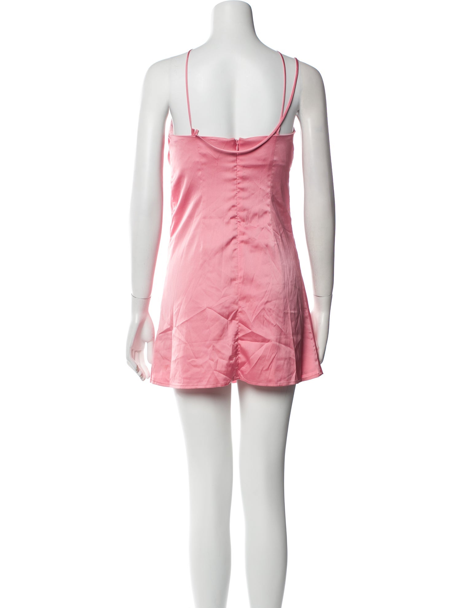 De La Vali Square Neckline Mini Dress