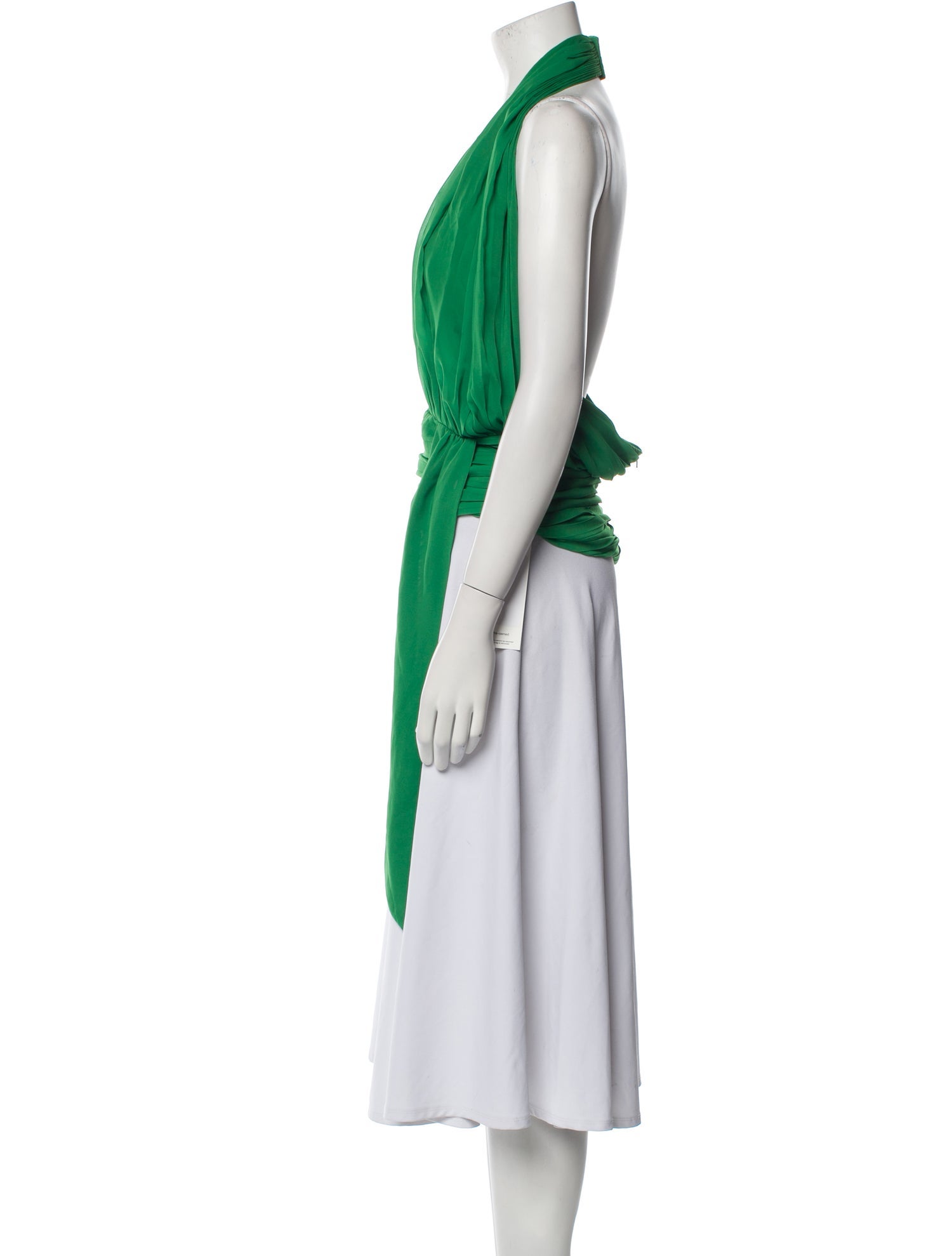 De La Vali One-Shoulder Sleeveless Crop Top