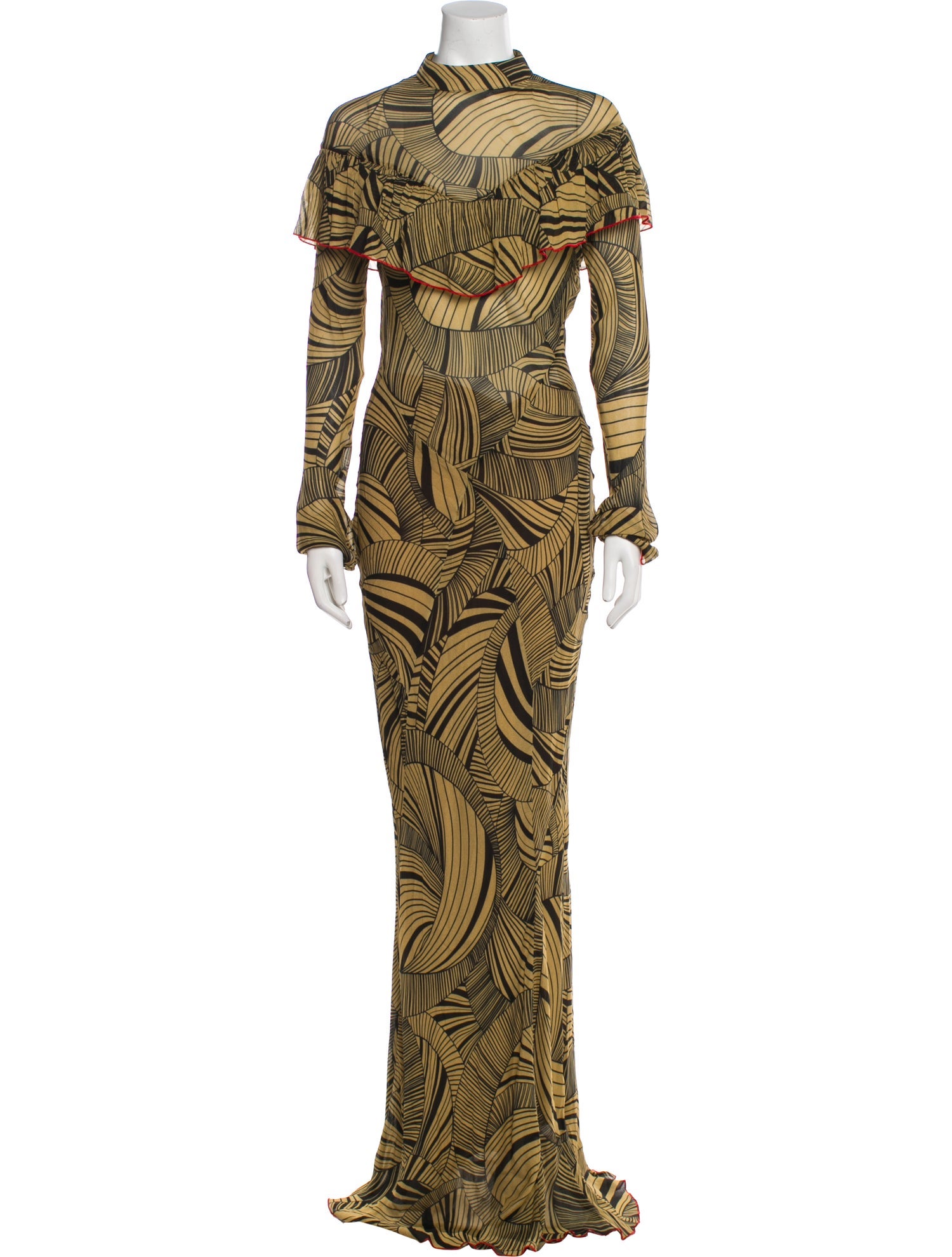 De La Vali Silk Long Dress w/ Tags